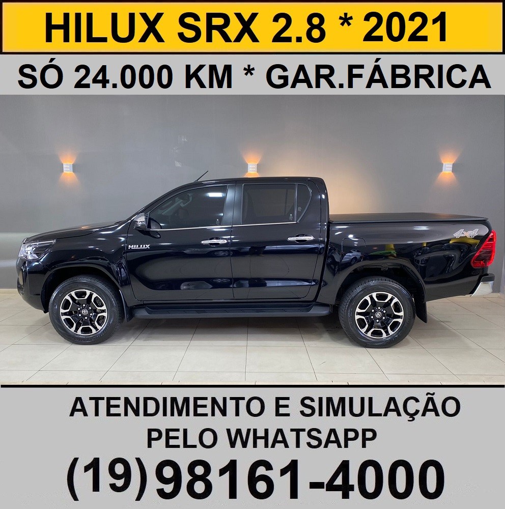 Família Veículos TOYOTA HILUX SRX 2 8 2021 APENAS 24 000 KM ZERO